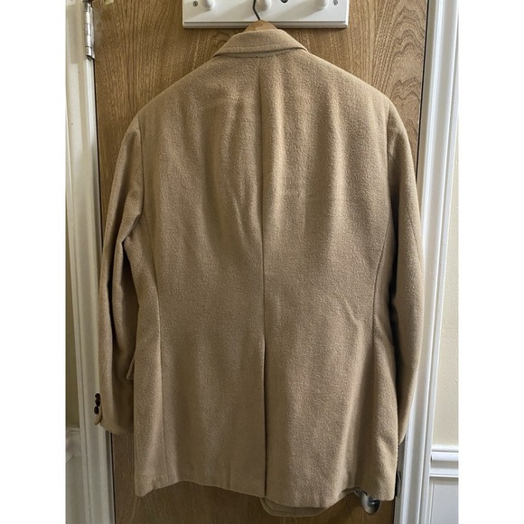 Vintage A Delta Ltd By Mel Burns Tan 100% Camel Hair Sport Coat Blazer 2 Button - Picture 2 of 16